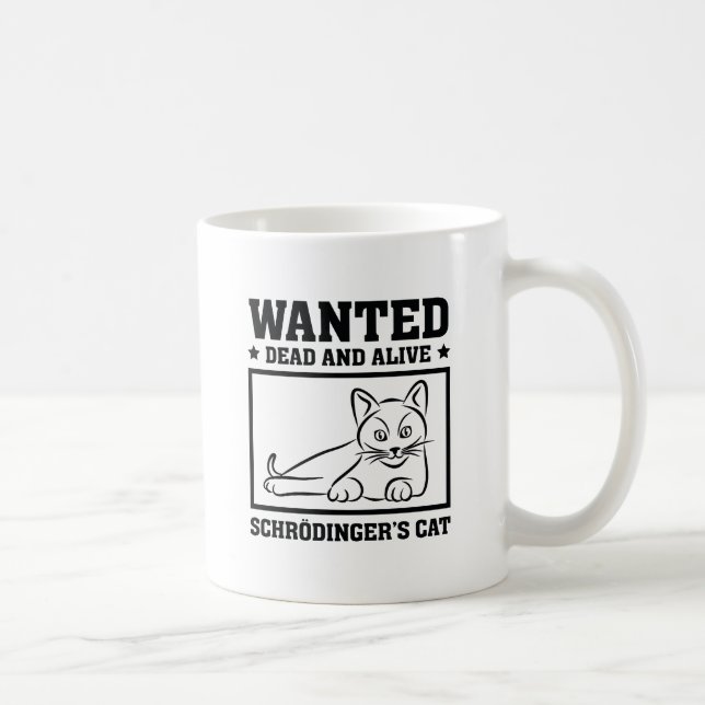 Caneca De Café Gato de Schrodinger (Direita)