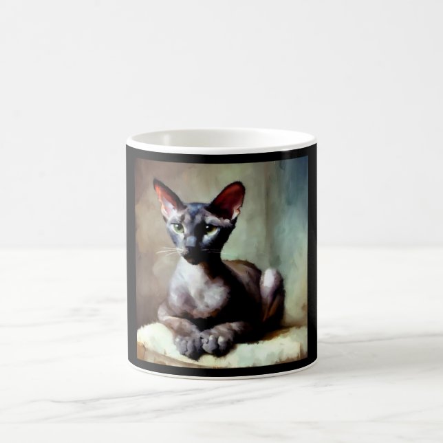Caneca De Café Gato de Shorthair Oriental (Centro)