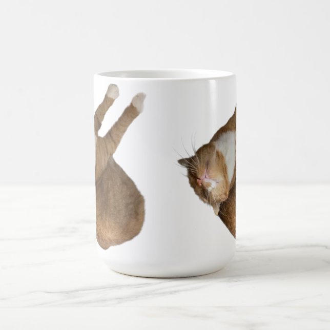 Caneca De Café Gato de Sol de Cabeça para Baixo (Centro)