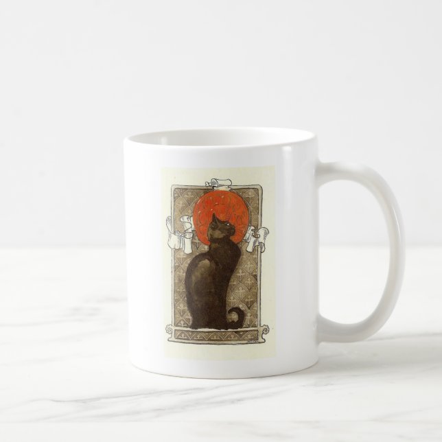 Caneca De Café Gato de Steinlein - Art Nouveau (Direita)
