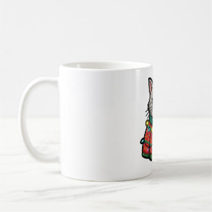 Caneca De Café Gato de Suéter de Natal Feio Arte Divertida