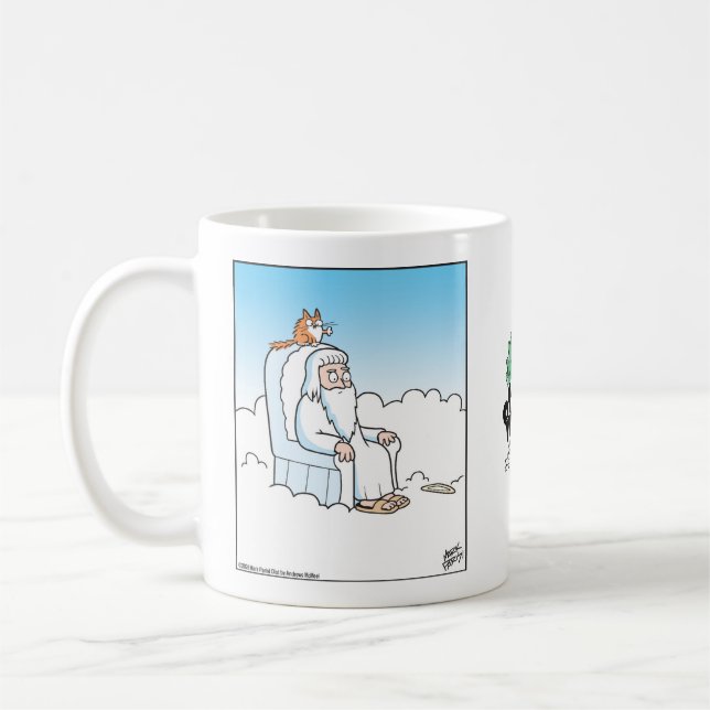 Caneca De Café Gato derruba o Halo de Deus (Esquerda)