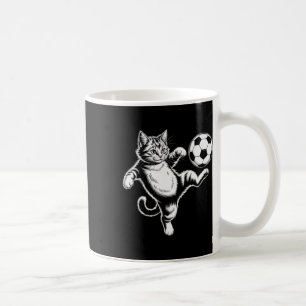 Caneca De Café Gato Divertido Futebol Ll Gráfico Homens Mulheres