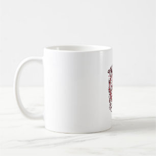 Caneca De Café Gato do Dia dos Namorados Design Engraçado Amante 