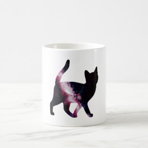 Caneca De Café Gato do espaço da galáxia