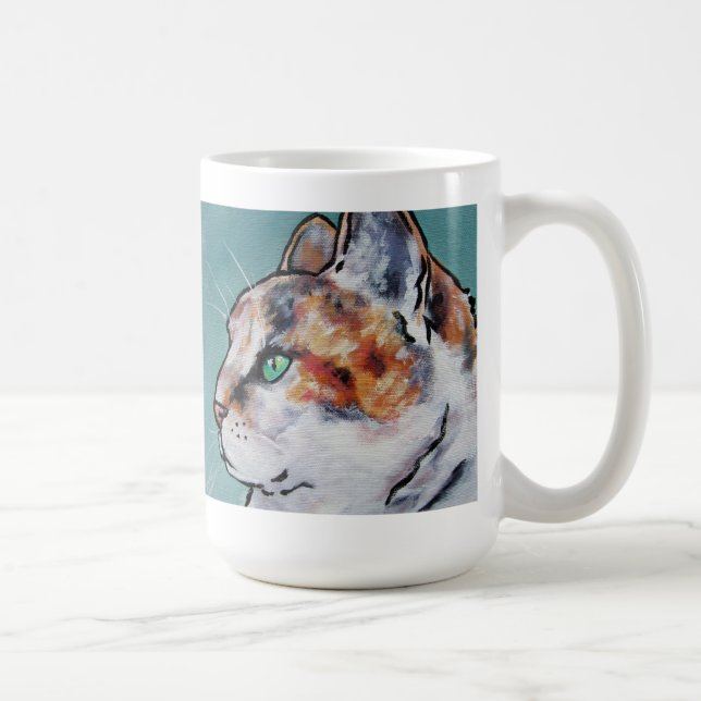 Caneca De Café Gato do gatinho de Paris (Direita)