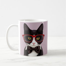 Caneca De Café Gato do hipster