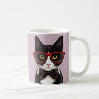 Caneca De Café Gato do hipster