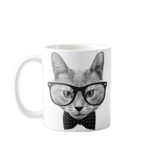 Gato do hipster do vintage