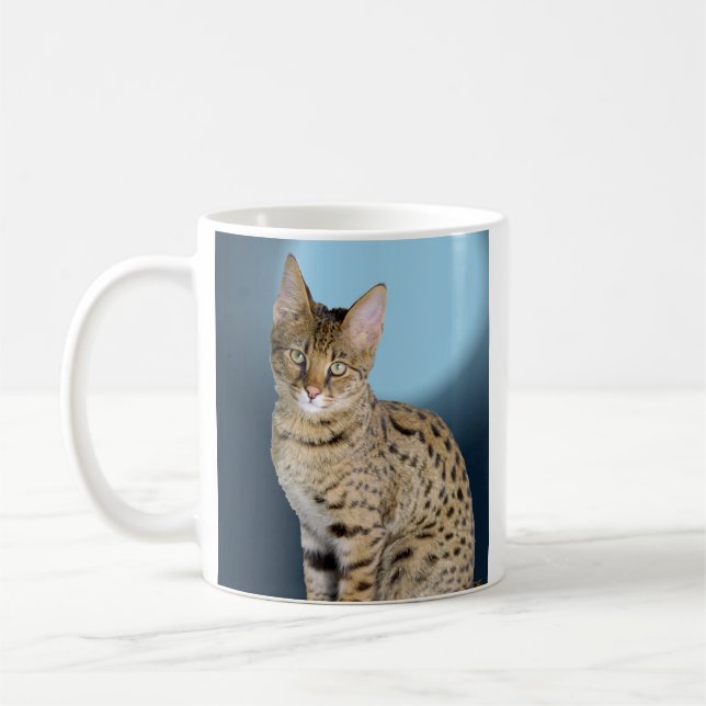 Caneca De Café Gato do savana (Esquerda)