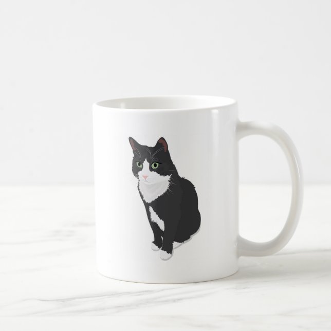 Caneca De Café Gato do smoking (Direita)
