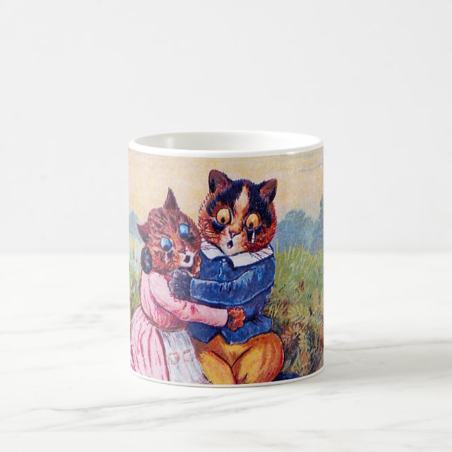 Caneca De Café Gato dos Amantes (Emoção Forte), Louis Wain (Centro)