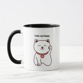 Caneca de Café Gato Duas-Tons