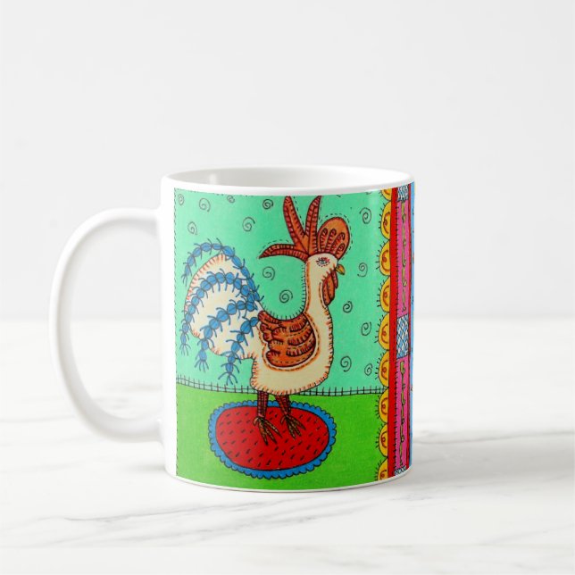 Caneca De Café Gato e Cockeral (Esquerda)