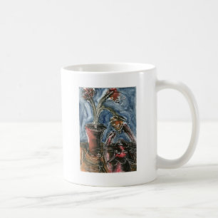 Caneca De Café Gato e Flowerpot mim