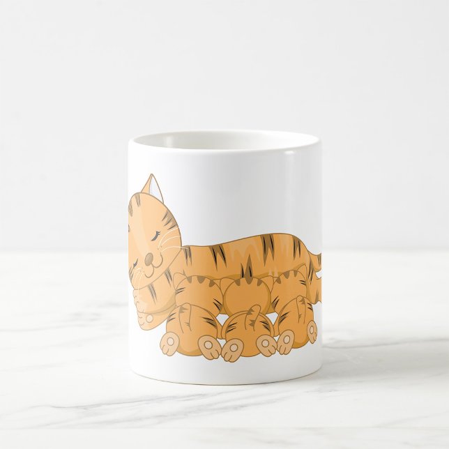 Caneca De Café Gato E Gatinhos (Criador carregado)