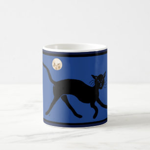 Caneca De Café gato e lua