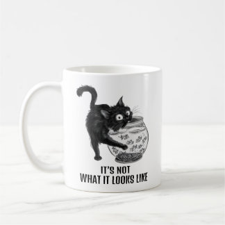 Caneca De Café Gato e Peixe