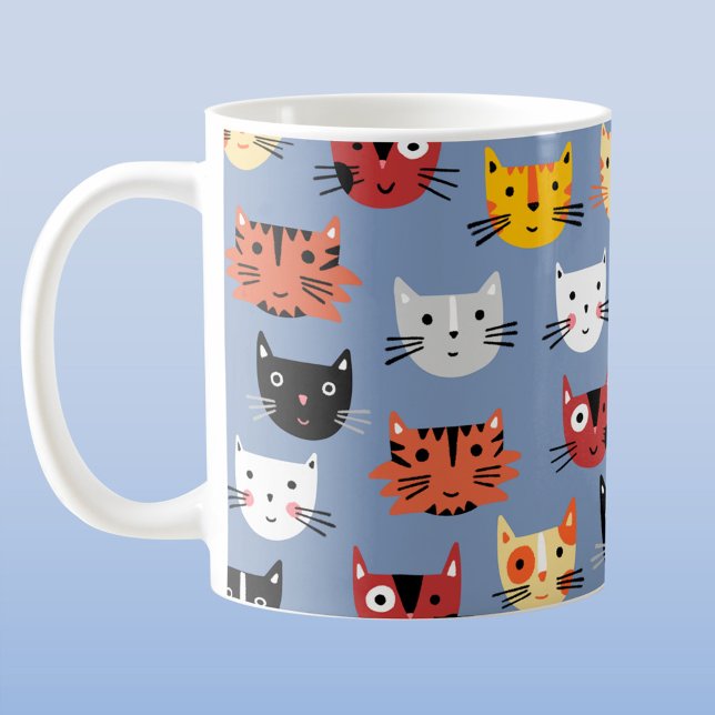 Caneca De Café Gato Engraçado (Cute kitty cat coffee mug)