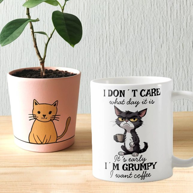 Caneca De Café Gato Engraçado (Criador carregado)
