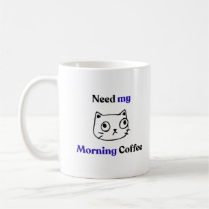 Caneca De Café Gato Engraçado 