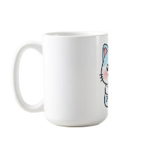 Gato Engraçado Bebendo uma Bebida Fofa