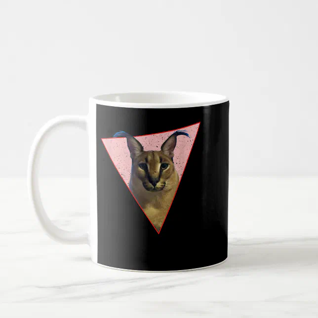 Caneca De Café Gato engraçado Big Floppa Meme