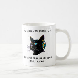 Caneca De Café Gato Engraçado Café Mug Sarcástico Gabinete Dotado