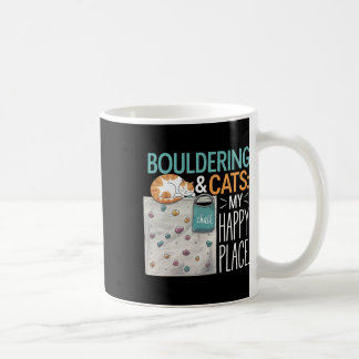Caneca De Café Gato Engraçado de Bouldering – Escalada em Rocha e