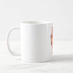 Caneca De Café Gato Engraçado De Tabby Usando Garras Para Seguir