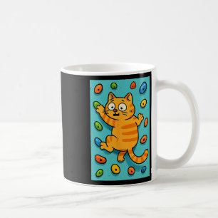 Caneca De Café Gato Engraçado Escalador de Rocha de Parede de Esc