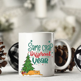 Caneca De Café Gato Engraçado Personificado Que Captura A Pata De