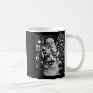 Caneca De Café Gato Engraçado Selfie Papais noeis de Natal Homens