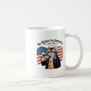 Caneca De Café Gato Engraçado Sem Reis Na América Desde 1776