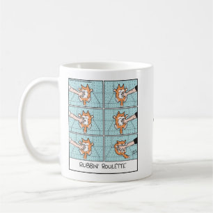 Caneca De Café Gato Esfregando Roleta