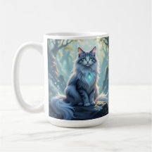 Gato Fantasia Majestoso com Aura Mística – Alta F