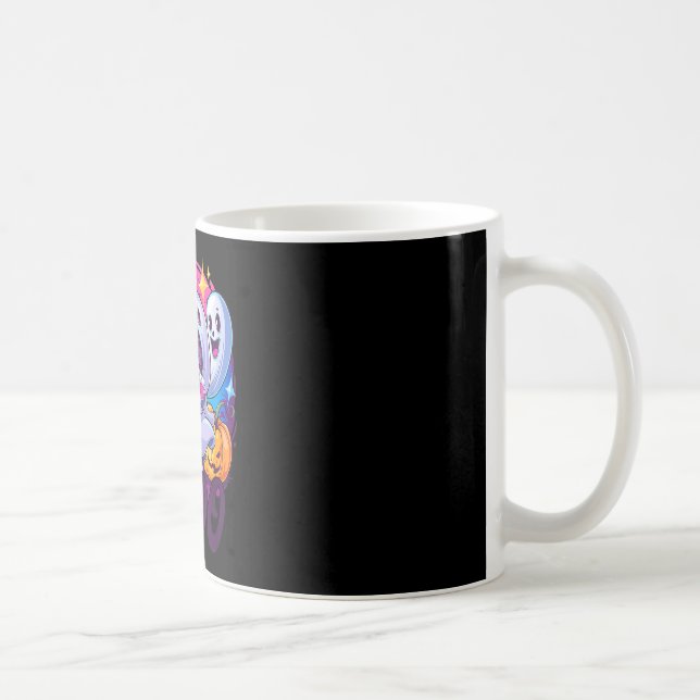 Caneca De Café Gato fantasma Boo  (Direita)