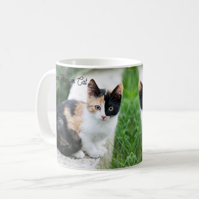 Caneca De Café Gato Fantasma da Ópera (Frente Esquerda)