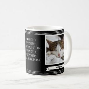 Caneca De Café Gato Feliz Kitty Foto Personalizada