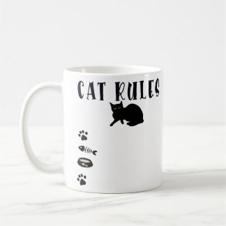 Caneca De Café Gato feminino Regras Gráficas Impressão 100% Algod