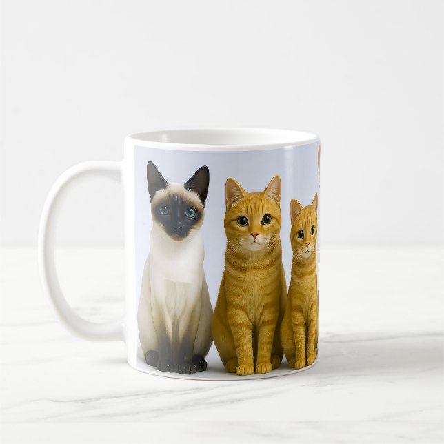 Caneca De Café Gato Fofo (Esquerda)