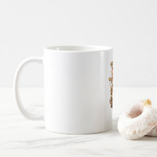 Caneca De Café Gato Fofo Amante de Café Design Kawaii - Movido po