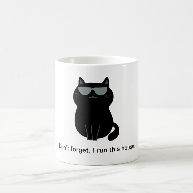 Caneca De Café Gato Fofo e Divertido (Centro)