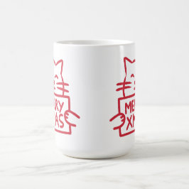Caneca De Café Gato Fofo Feliz Natal
