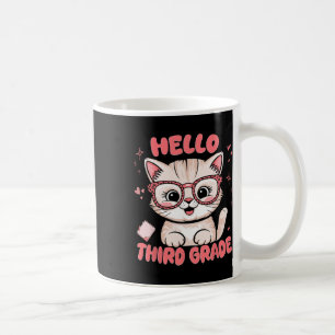 Caneca De Café Gato Fofo Terceira Série Vibes Volta às Aulas Prof