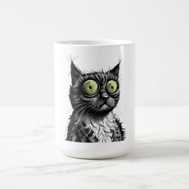 Caneca De Café Gato Frazzled (Centro)