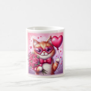 Caneca De Café Gato/gatinho Dia de os namorados