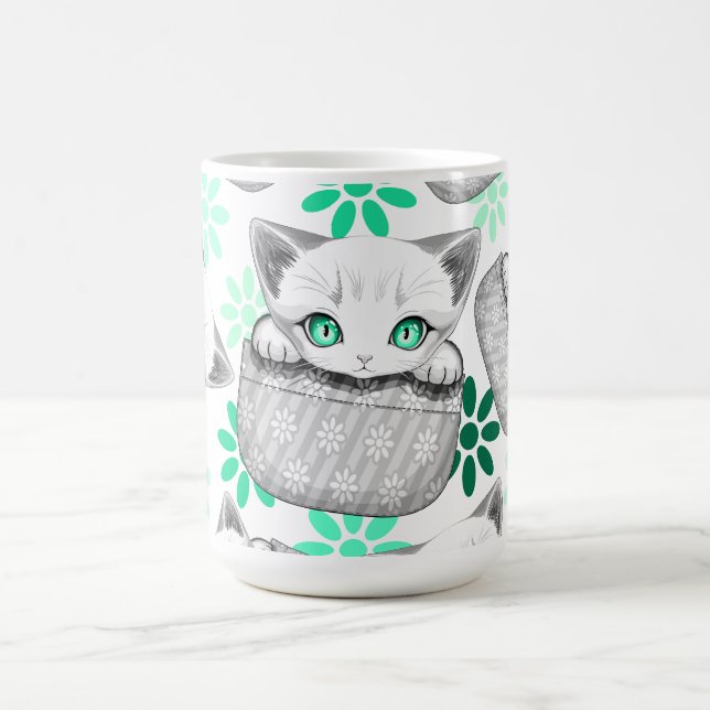 Caneca De Café Gato, Gato, Gato e Playaking de uma Bolsa (Centro)