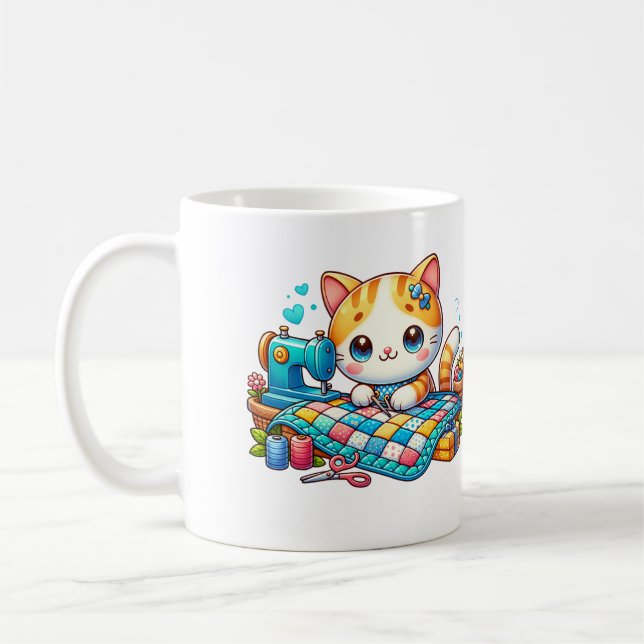 Caneca De Café Gato Gato Gato Gato Passa O Quilo (Esquerda)
