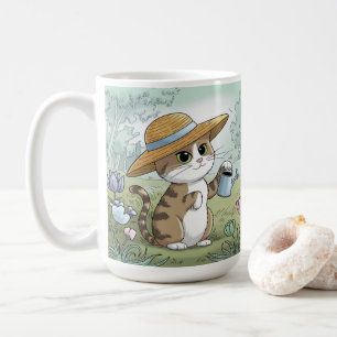 Caneca De Café Gato Gato Gato Gelado Fazendo Águas Pode Jardim